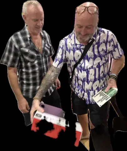With Fatboy Slim, behind the scenes with Mark Staples
